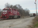  Indiana Railroad 3805 pulls forward pass switches